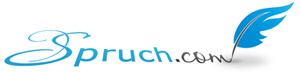 Spruch.com Logo mit Schreibfeder