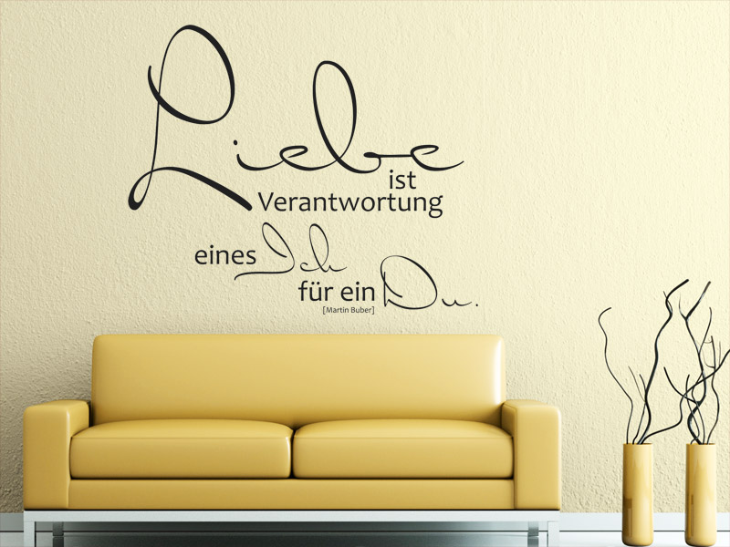 Spruch Voller Liebe Als Wandtattoo Sprüche Rund Um Die Liebe Als