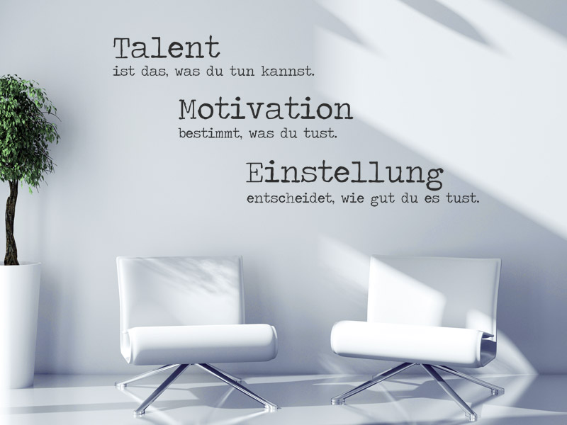 Talent Motivation Einstellung 