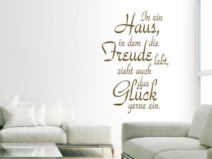 Wandtattoo In ein Haus... Spruch