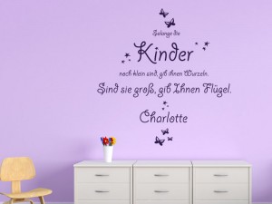 Wandtattoo Solange die Kinder... Sprichwort