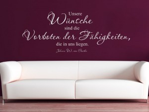 Wandtattoo Zitat Unsere Wnsche...